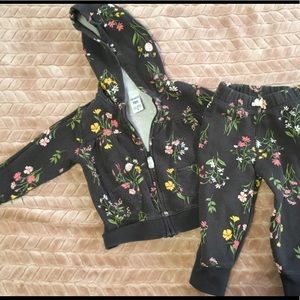 Baby Girl 12 month Hoodie and Pants Set